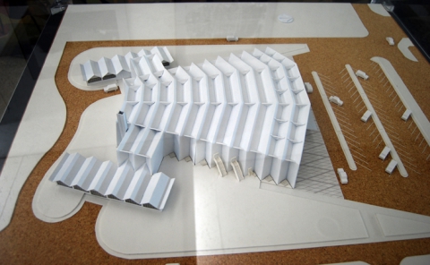Gunma music center, Antonin Raymond