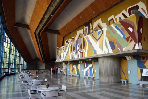 Gunma music center, Antonin Raymond