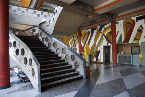 Gunma music center, Antonin Raymond